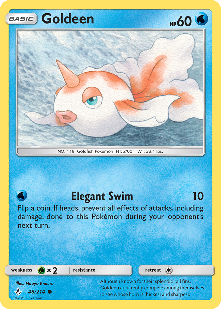 Goldeen (48/214) [Sun & Moon: Unbroken Bonds] | Tables and Towers