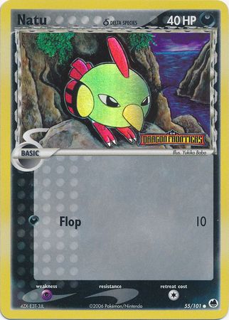 Natu (55/101) (Delta Species) (Stamped) [EX: Dragon Frontiers] | Tables and Towers