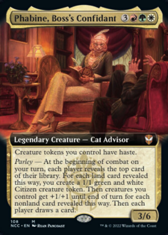 Phabine, Boss's Confidant (Extended Art) [Streets of New Capenna Commander] | Tables and Towers