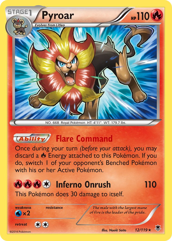 Pyroar (12/119) (Theme Deck Exclusive) [XY: Phantom Forces] | Tables and Towers