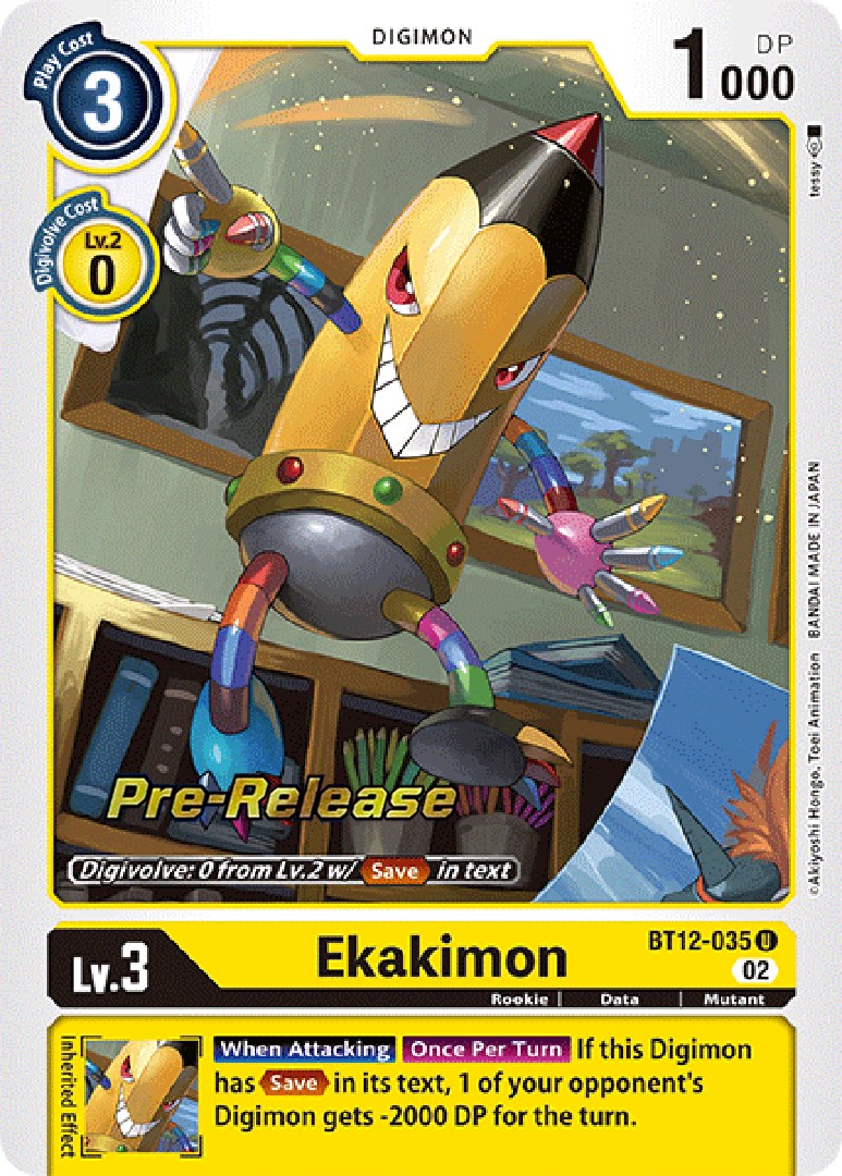 Ekakimon [BT12-035] [Across Time Pre-Release Cards] | Tables and Towers