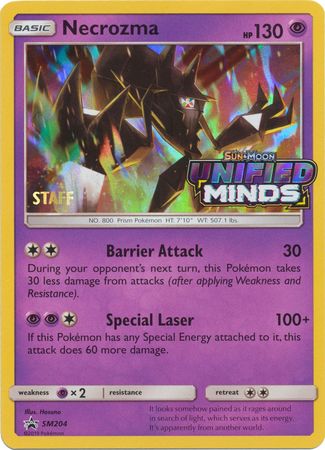 Necrozma (SM204) (Staff Prerelease Promo) [Sun & Moon: Black Star Promos] | Tables and Towers