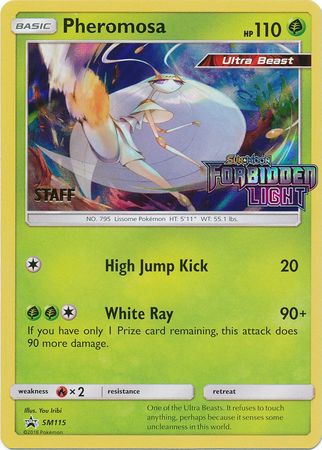 Pheromosa (SM115) (Staff Prerelease Promo) [Sun & Moon: Black Star Promos] | Tables and Towers