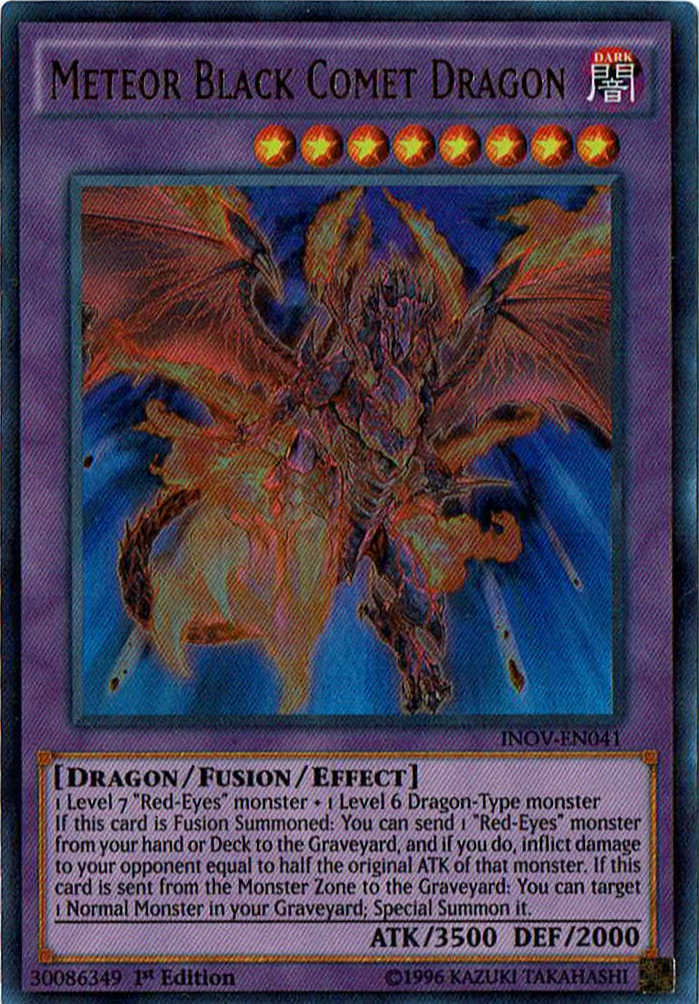 Meteor Black Comet Dragon [INOV-EN041] Ultra Rare | Tables and Towers