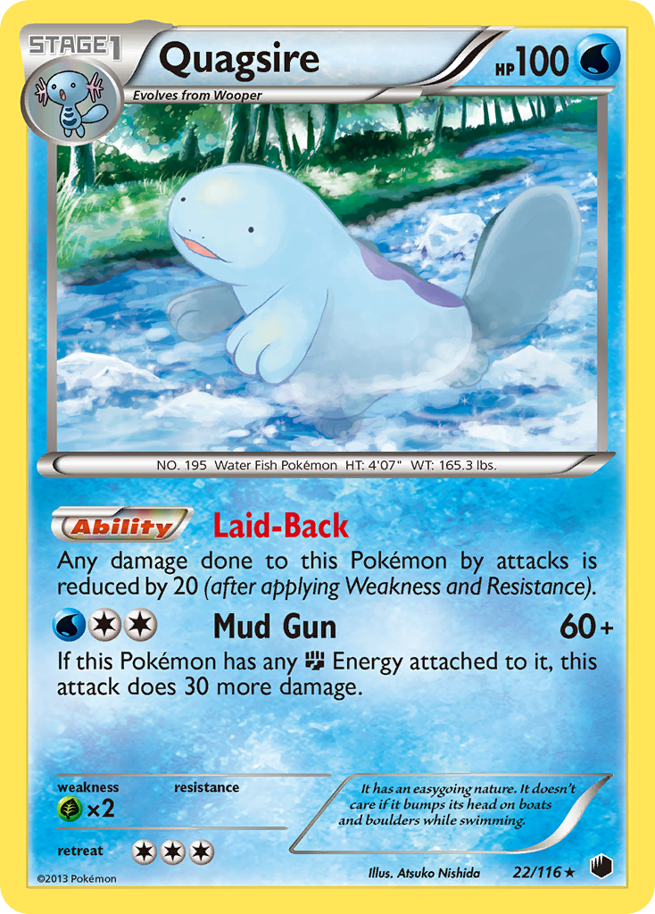 Quagsire (22/116) [Black & White: Plasma Freeze] | Tables and Towers