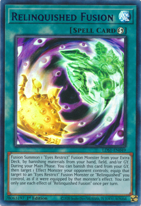 Relinquished Fusion (Purple) [LDS1-EN049] Ultra Rare | Tables and Towers