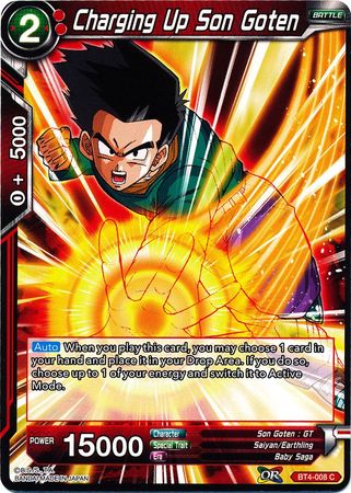 Charging Up Son Goten (BT4-008) [Colossal Warfare] | Tables and Towers