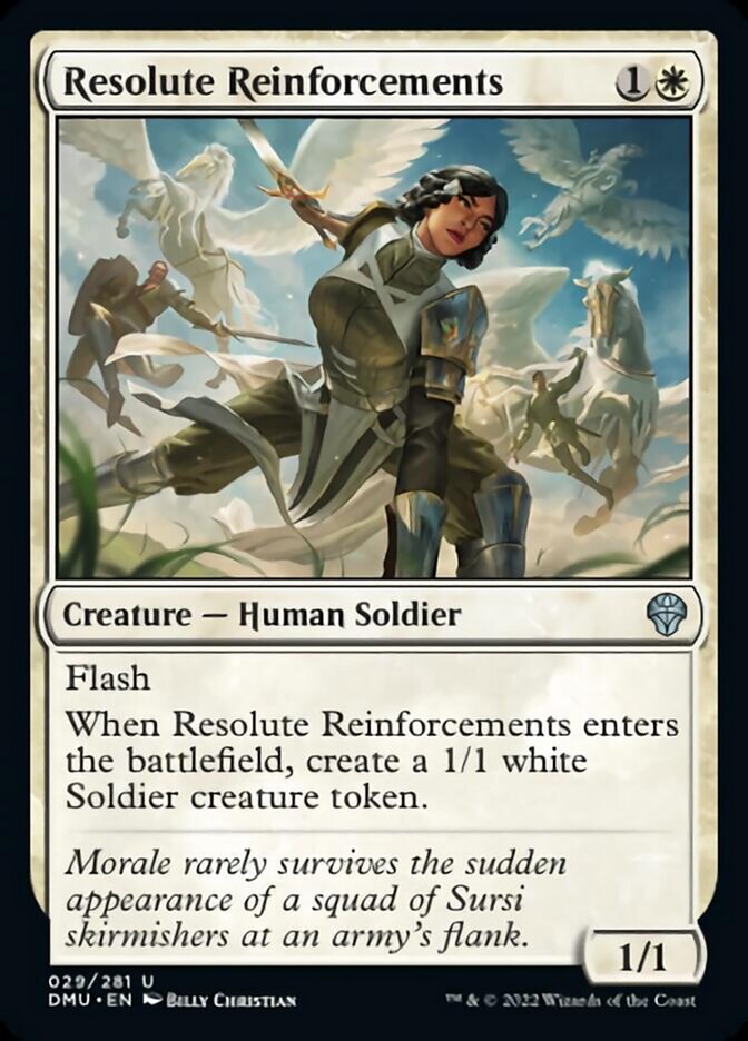 Resolute Reinforcements [Dominaria United] | Tables and Towers