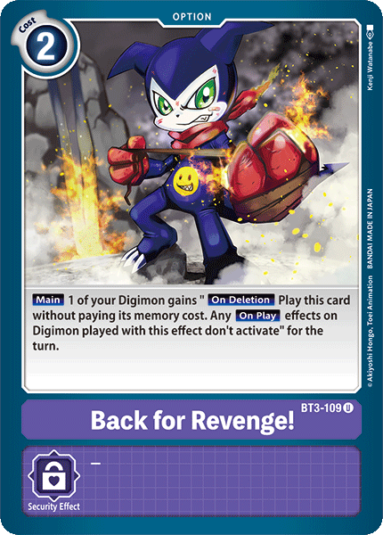 Back for Revenge! [BT3-109] [Release Special Booster Ver.1.0] | Tables and Towers