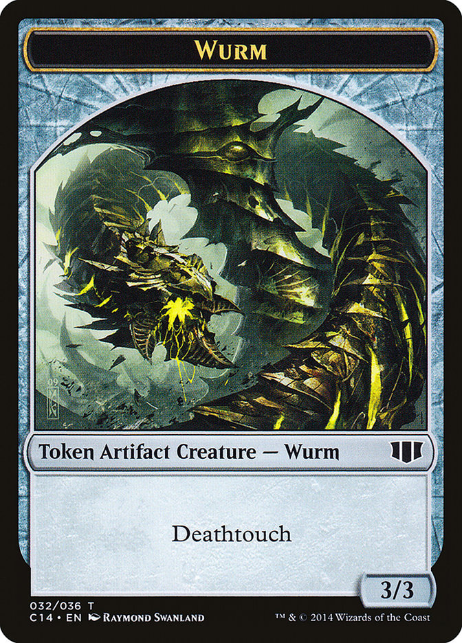 Wurm (032/036) // Goat Double-Sided Token [Commander 2014 Tokens] | Tables and Towers