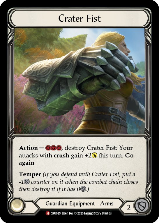 Crater Fist [CRU025] (Crucible of War)  1st Edition Cold Foil | Tables and Towers