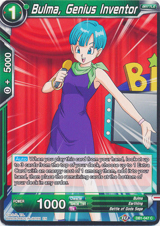 Bulma, Genius Inventor (DB1-047) [Dragon Brawl] | Tables and Towers