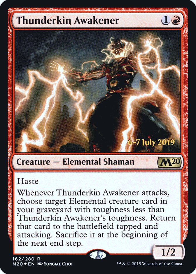 Thunderkin Awakener [Core Set 2020 Prerelease Promos] | Tables and Towers