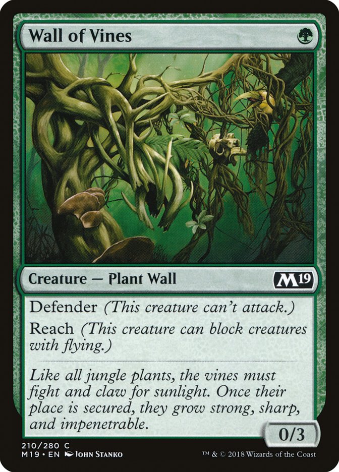 Wall of Vines [Core Set 2019] | Tables and Towers