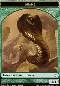 Snake // Zombie Double-Sided Token [Hour of Devastation Tokens] | Tables and Towers