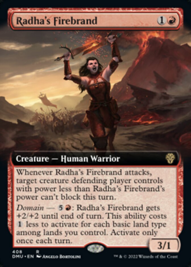 Radha's Firebrand (Extended Art) [Dominaria United] | Tables and Towers