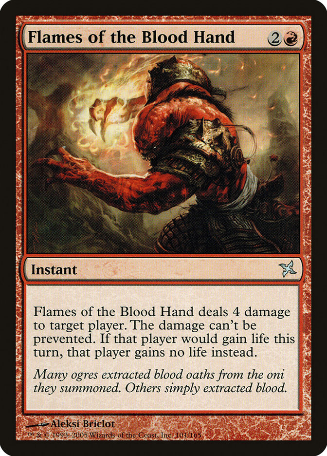 Flames of the Blood Hand [Betrayers of Kamigawa] | Tables and Towers