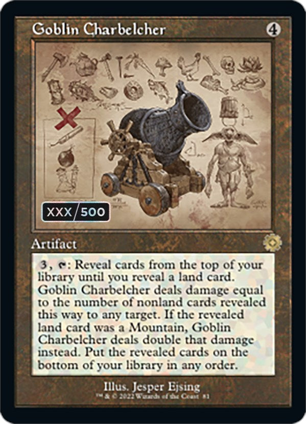 Goblin Charbelcher (Retro Schematic) (Serialized) [The Brothers' War Retro Artifacts] | Tables and Towers