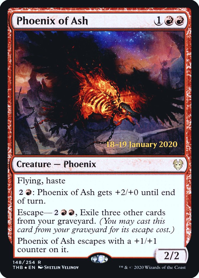 Phoenix of Ash [Theros Beyond Death Prerelease Promos] | Tables and Towers