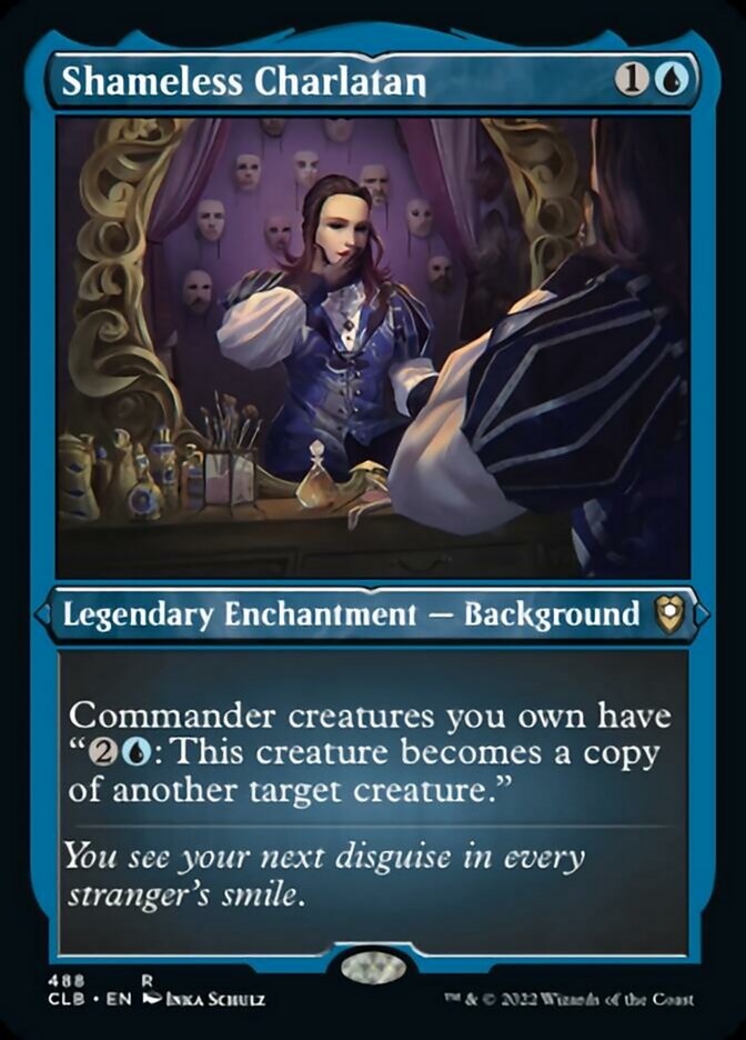 Shameless Charlatan (Foil Etched) [Commander Legends: Battle for Baldur's Gate] | Tables and Towers