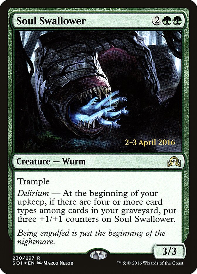 Soul Swallower [Shadows over Innistrad Prerelease Promos] | Tables and Towers