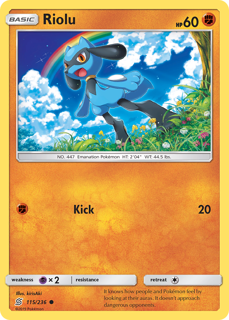 Riolu (115/236) [Sun & Moon: Unified Minds] | Tables and Towers