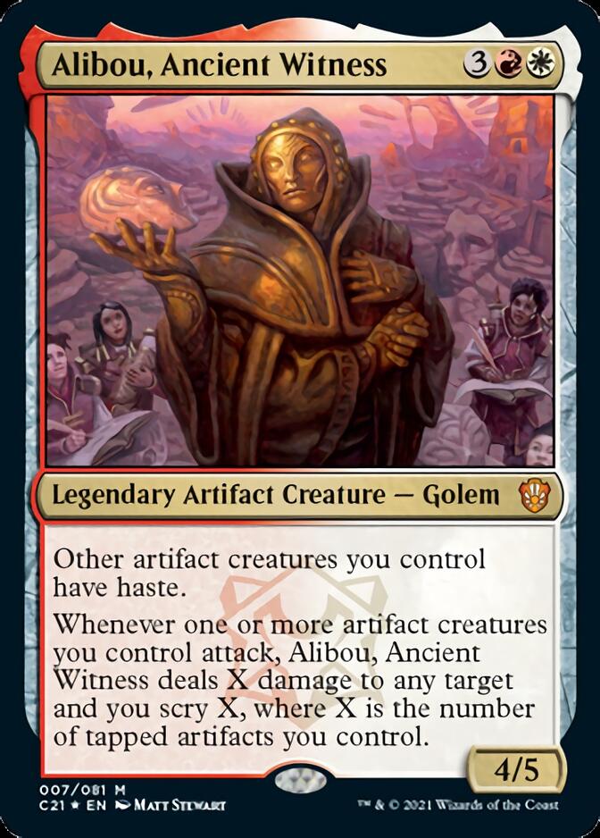 Alibou, Ancient Witness [Commander 2021] | Tables and Towers