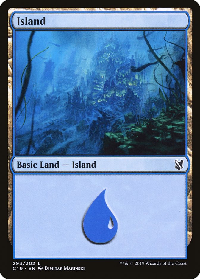 Island (293) [Commander 2019] | Tables and Towers