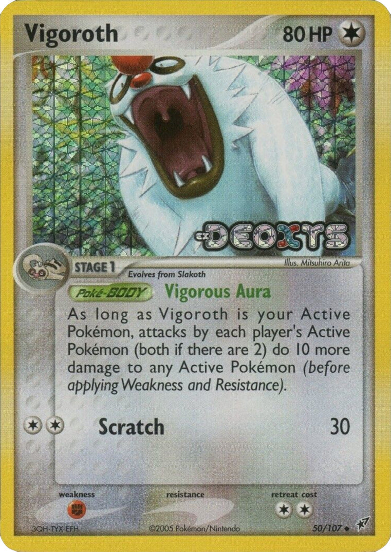 Vigoroth (50/107) (Stamped) [EX: Deoxys] | Tables and Towers