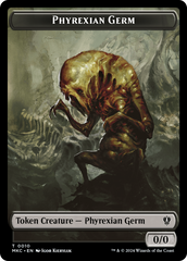 Spirit // Phyrexian Germ Double-Sided Token [Murders at Karlov Manor Commander Tokens] | Tables and Towers