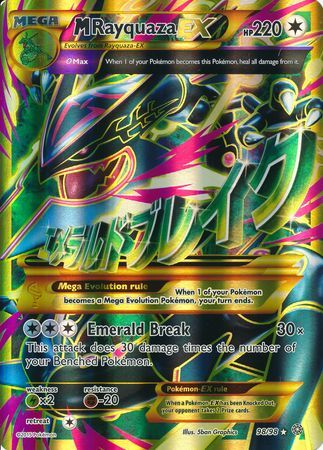 M Rayquaza EX (98/98) (Jumbo Card) [XY: Ancient Origins] | Tables and Towers