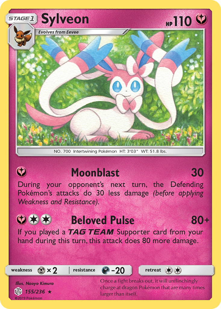 Sylveon (155/236) [Sun & Moon: Cosmic Eclipse] | Tables and Towers