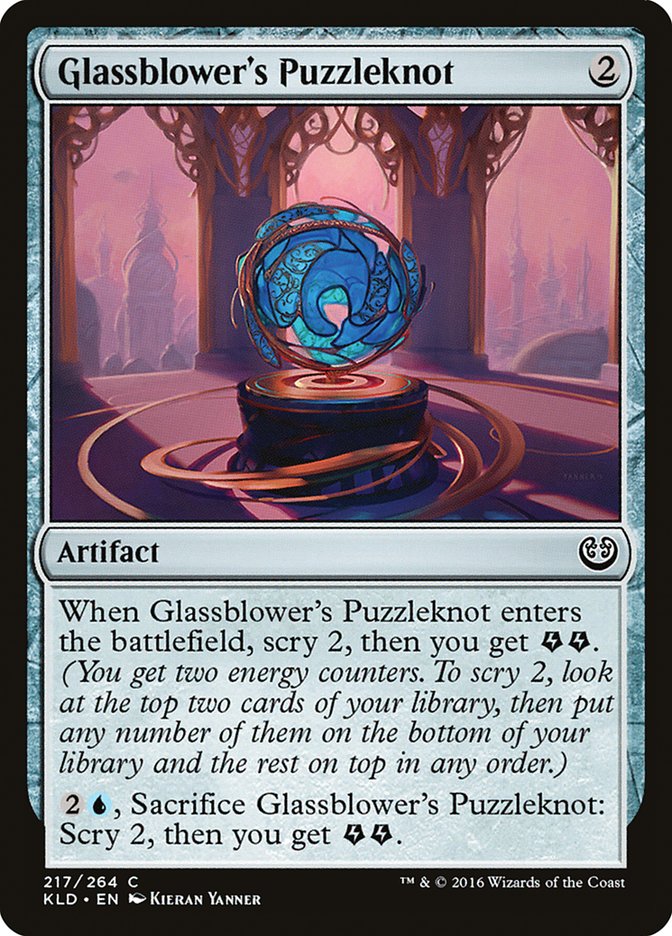 Glassblower's Puzzleknot [Kaladesh] | Tables and Towers