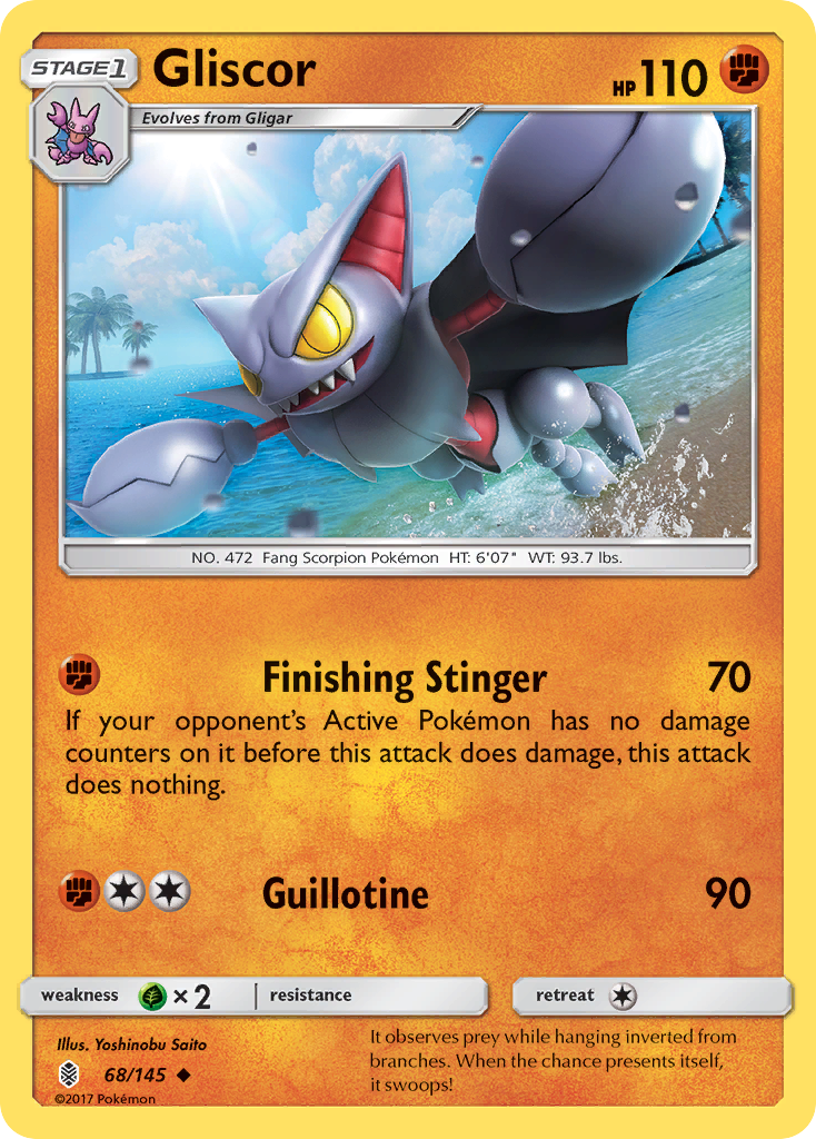 Gliscor (68/145) [Sun & Moon: Guardians Rising] | Tables and Towers