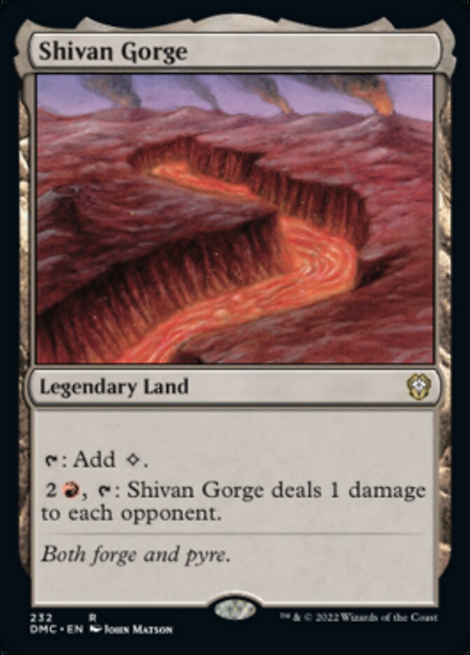 Shivan Gorge [Dominaria United Commander] | Tables and Towers