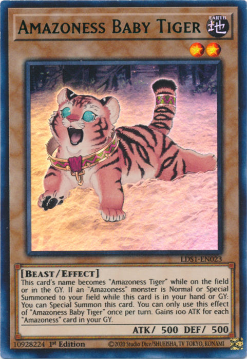 Amazoness Baby Tiger (Green) [LDS1-EN023] Ultra Rare | Tables and Towers