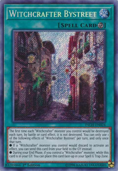 Witchcrafter Bystreet [INCH-EN024] Secret Rare | Tables and Towers