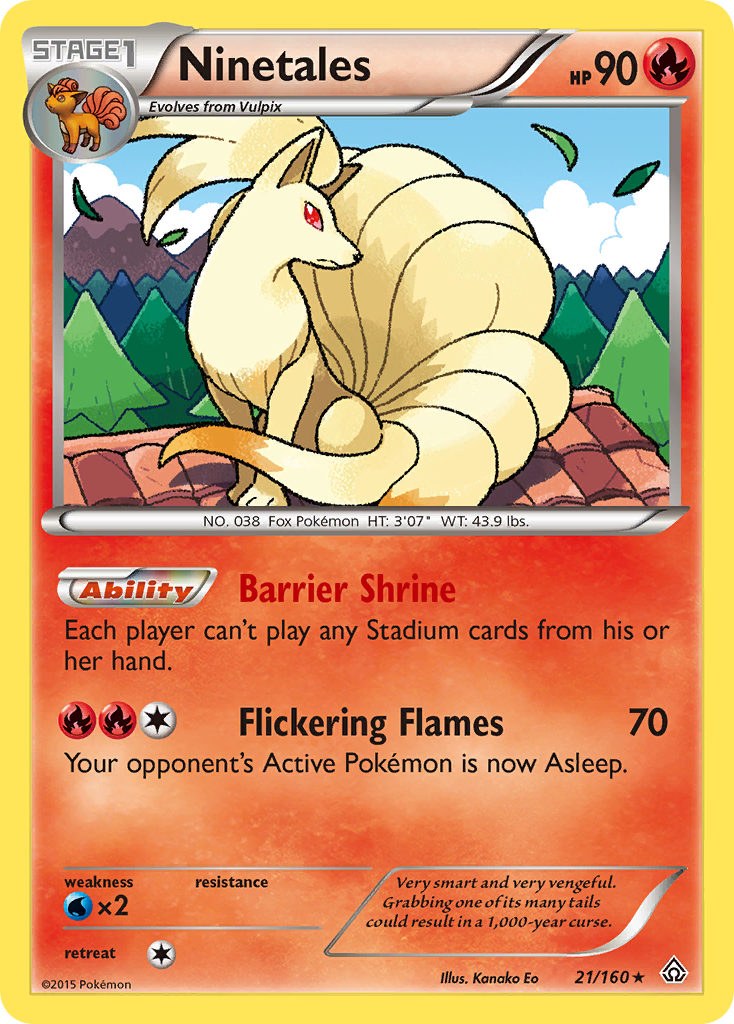 Ninetales (21/160) [XY: Primal Clash] | Tables and Towers