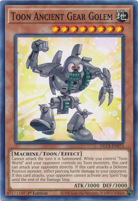 Toon Ancient Gear Golem [DLCS-EN073] Common | Tables and Towers