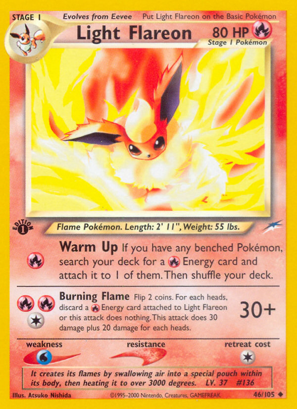 Light Flareon (46/105) [Neo Destiny 1st Edition] | Tables and Towers