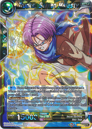 Trunks, Saiyan Majesty (BT8-075) [Malicious Machinations] | Tables and Towers