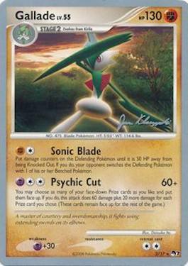 Gallade LV.55 (2/17) (Psychic Lock - Jason Klaczynski) [World Championships 2008] | Tables and Towers