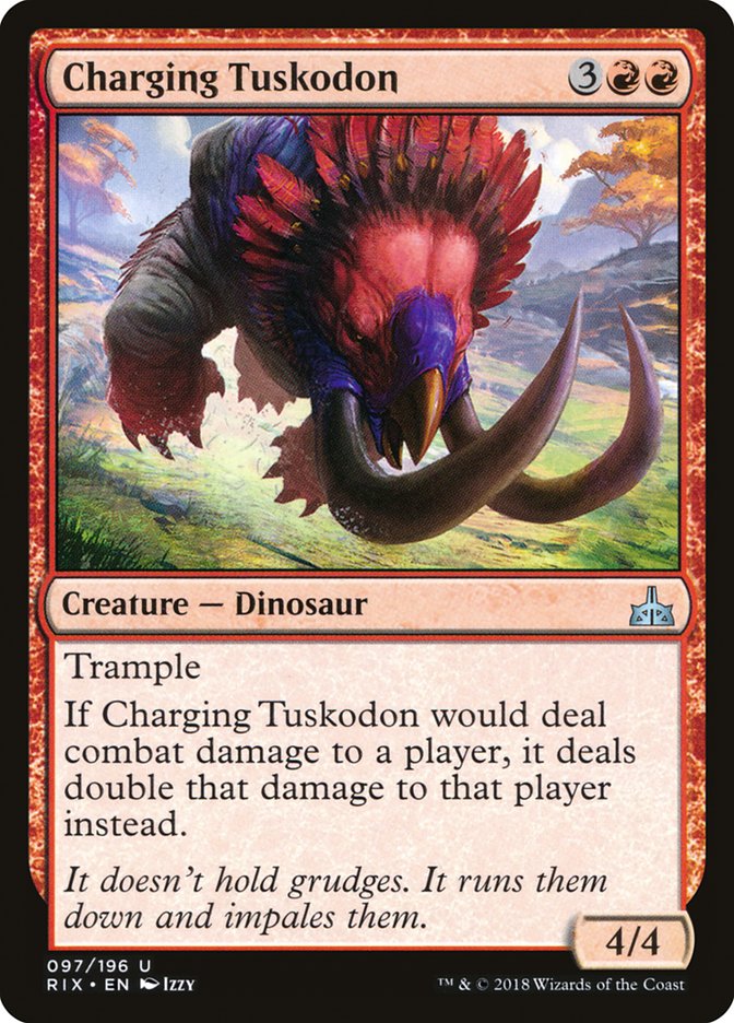 Charging Tuskodon [Rivals of Ixalan] | Tables and Towers