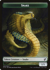 Plant // Snake Double-Sided Token [Commander 2019 Tokens] | Tables and Towers