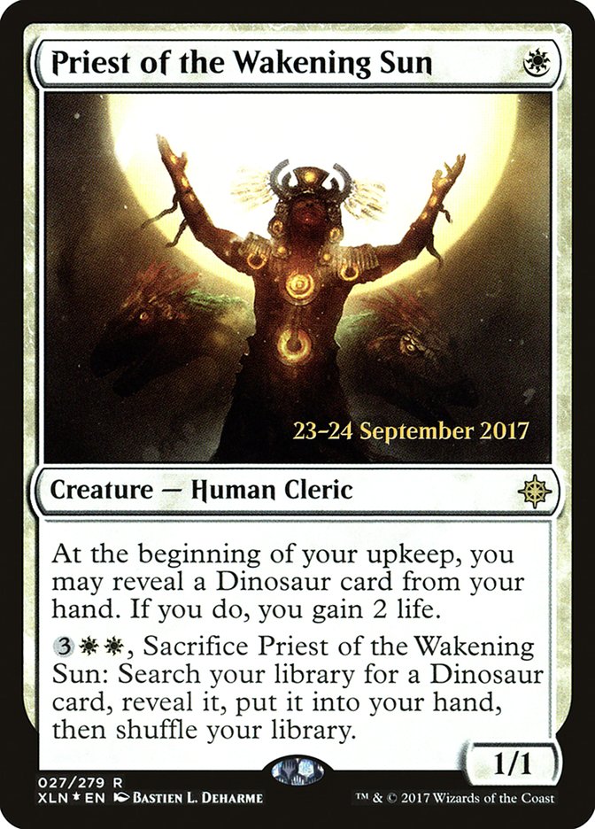 Priest of the Wakening Sun [Ixalan Prerelease Promos] | Tables and Towers