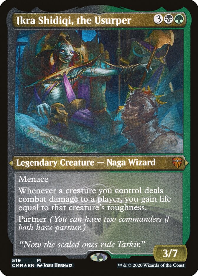 Ikra Shidiqi, the Usurper (Etched) [Commander Legends] | Tables and Towers