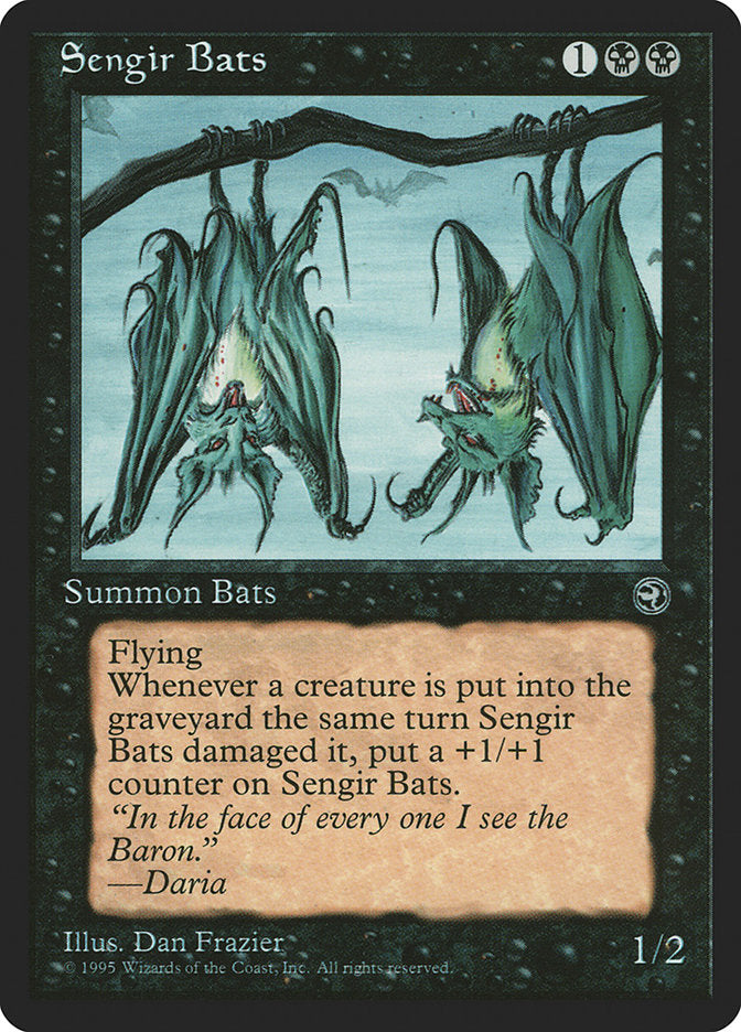 Sengir Bats (Daria Flavor Text) [Homelands] | Tables and Towers