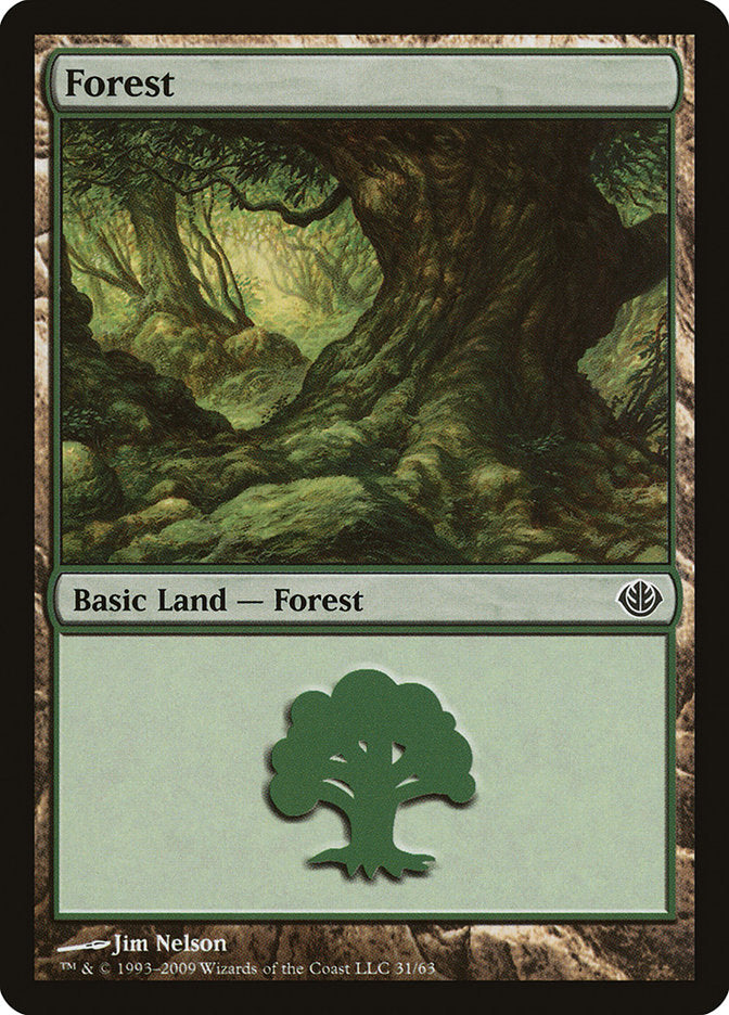 Forest (31) [Duel Decks: Garruk vs. Liliana] | Tables and Towers