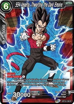 SS4 Vegeta, Thwarting the Dark Empire (Rare) (BT13-130) [Supreme Rivalry] | Tables and Towers