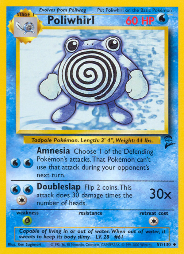 Poliwhirl (57/130) [Base Set 2] | Tables and Towers